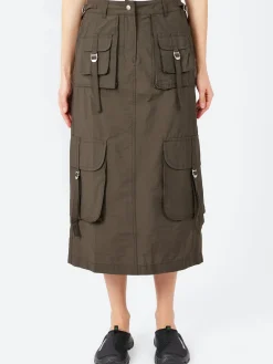 Hot - Ilanta Tech Cargo Skirt in Dark Grey Women Skirts