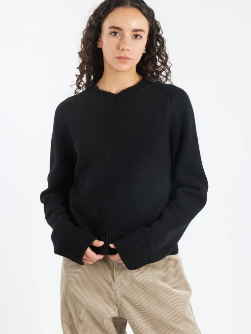 Online - Plain Saddle Sleeve Crewneck in Women Tops & Blouses | Knitwear