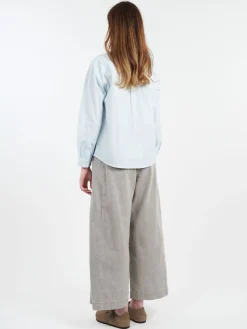 Discount - Boyfriend Brodee Shirt in Pale Blue Women Tops & Blouses | Overalls & Jumpsuits