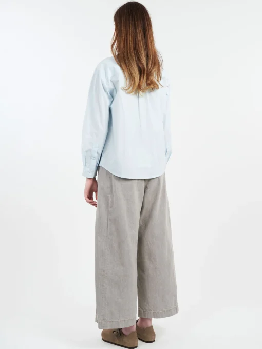 Discount - Boyfriend Brodee Shirt in Pale Blue Women Tops & Blouses | Overalls & Jumpsuits