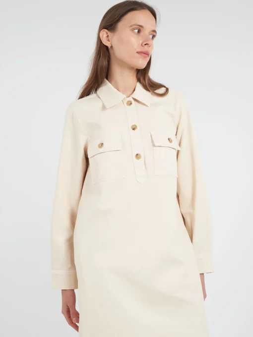 Outlet - Mia Dress in Ecru Women Dresses
