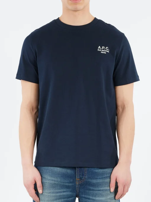 Clearance - Standard Rue Madame T-Shirt in Dark Navy and Ecru T-Shirts