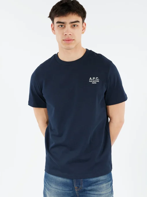 Clearance - Standard Rue Madame T-Shirt in Dark Navy and Ecru T-Shirts