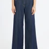 Sale - Wide Leg Flared Jeans in Women Pants | Denim
