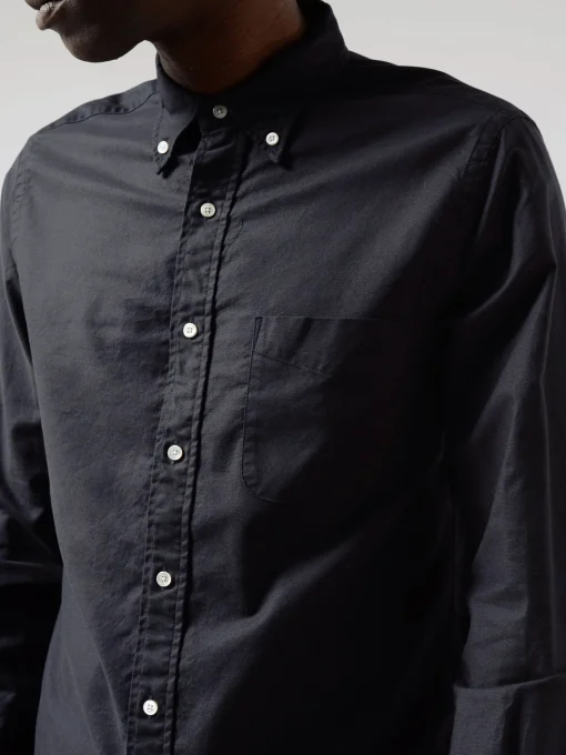 New - Colour Oxford Button Down Shirt in Navy Button-Ups
