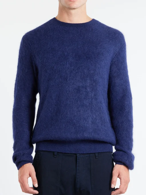 Best - Garter Stitch Sweater in Navy Knitwear