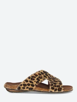 Hot - 396 Mule in Cappuchino Leopard Women Slides | Sandals
