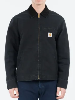 New - Detroit Jacket (Spring) in Black Stone Wash Outerwear