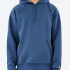 Sale - Hooded Chase Sweatshirt in Dusky Blue Sweatshirts