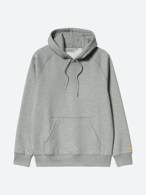 Best - Hooded Chase Sweatshirt in Grey Heather/Gold Sweatshirts