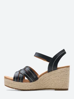 Outlet - Sabina Strap in Black Leather Women Sandals | Heels