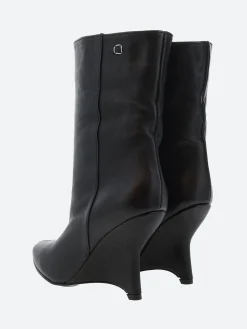 Discount - C1398 Wedge Boot in Black Women Heels | Boots
