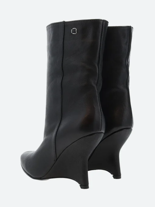 Discount - C1398 Wedge Boot in Black Women Heels | Boots