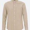 New - Organic Button Down Shirt in Oyster Grey Button-Ups