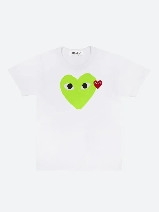 Sale - T105 T-Shirt in White with Heart Print Women Tops & Blouses | T-Shirts