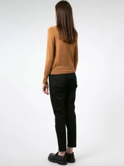 Discount - Merino R-Neck Pullover in Camel Women Tops & Blouses | Overalls & Jumpsuits