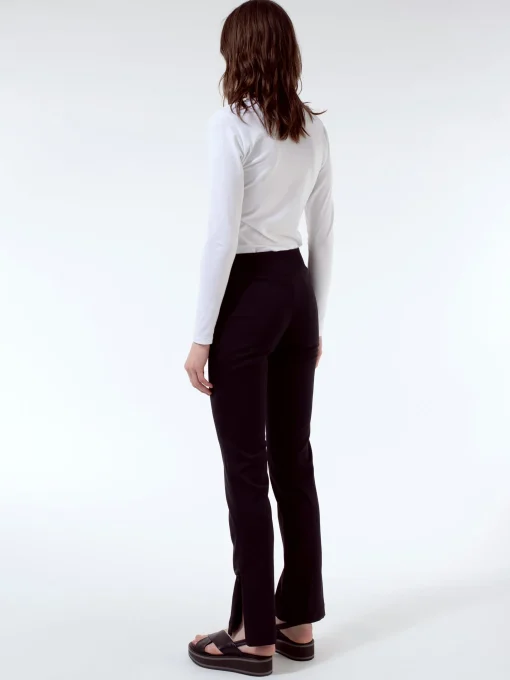 Online - Slim Zip Trousers in Black Women Pants | Overalls & Jumpsuits