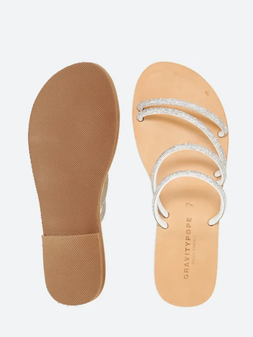 Outlet - Katina in Silver Sparkle Women Sandals