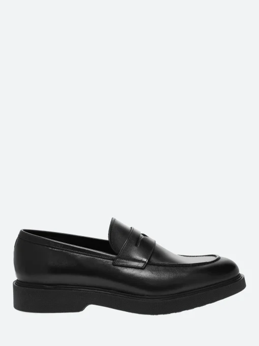 Online - Marvis Penny Loafers in Nero Vitello Shoes | Loafers
