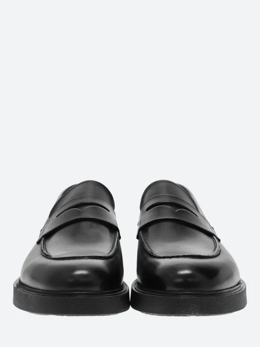Online - Marvis Penny Loafers in Nero Vitello Shoes | Loafers