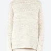 Hot - Marl Rollneck in Raw White Women Tops & Blouses | Knitwear