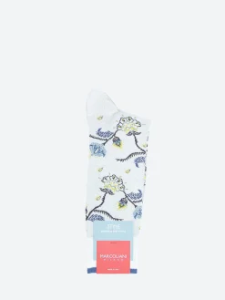 Clearance - Mumbai Flower Sock in Ice Grey Socks