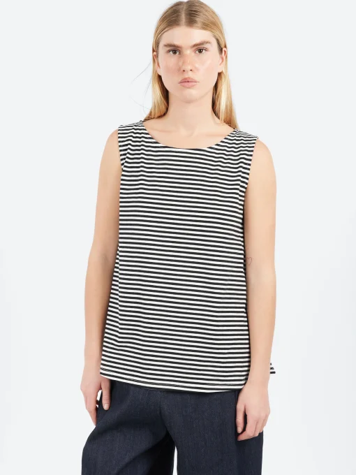 Sale - A-Line Stripe Tank Top in Women Tops & Blouses