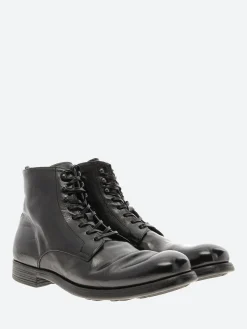 Sale - Chronicle 004 Lace-Up Boots in Nero Ignis Boots