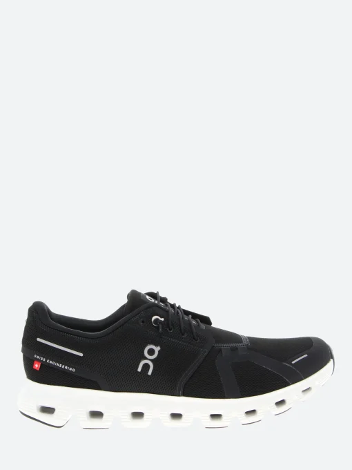 Online - Men's Cloud 6 in Black and White Sneakers