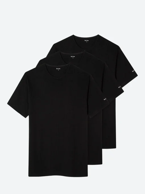 New - 3 Pack T-Shirt in Black Undergarments