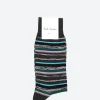 Fashion Accessories - Pan Stripe Socks in Slate Socks