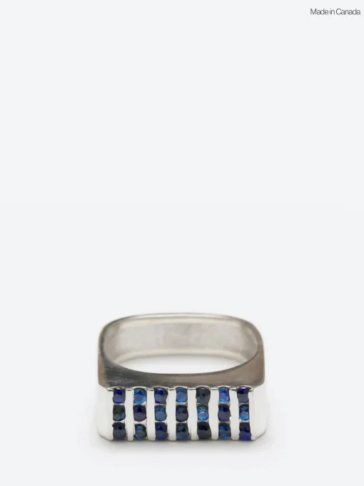 Fashion - Zadkiel Ring in Silver and Blue Sapphire Women Jewelry | Jewelry