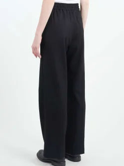 Online Pomandere - Flannel Pants in Black Women Pants
