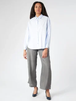 Online Pomandere - Wide Leg Pant in Carbon Women Pants