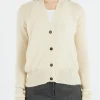Discount - Alpaca Cardigan in Pale Yellow Women Tops & Blouses | Knitwear