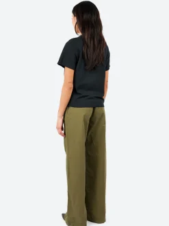 New - Unevenely-Dyed Cotton Jersey T-Shirt in Black Women Tops & Blouses | T-Shirts