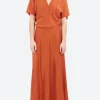 Outlet - Wrap Dress in Maple Women Dresses