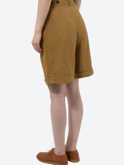 Fashion - Cotton Linen Twill Short in Women Shorts